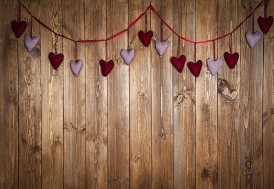 Valentine Wood Hearts