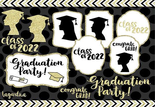 Bachelor Hat Class Of 2022 Graduation Party Backdrop For Photography S 