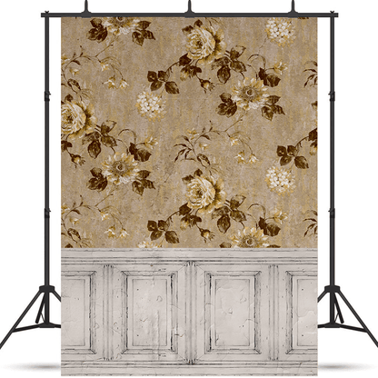 Vintage Flower Pattern Fabric Photo Backdrop SBH0502