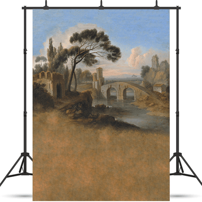 Oil Painting Texture Landscape Background Backdrop SBH0553