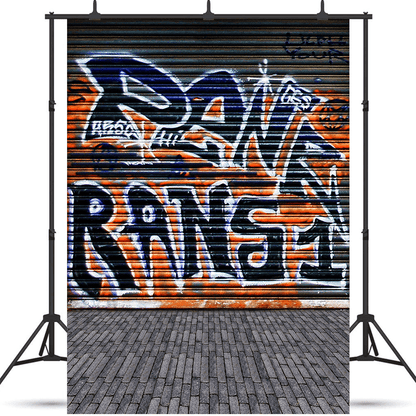 Graffiti On Gray Wall Backdrop for Photography SBH0566