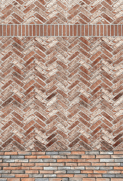 Herringbone Antique Brick Wall Background Backdrop SBH0573