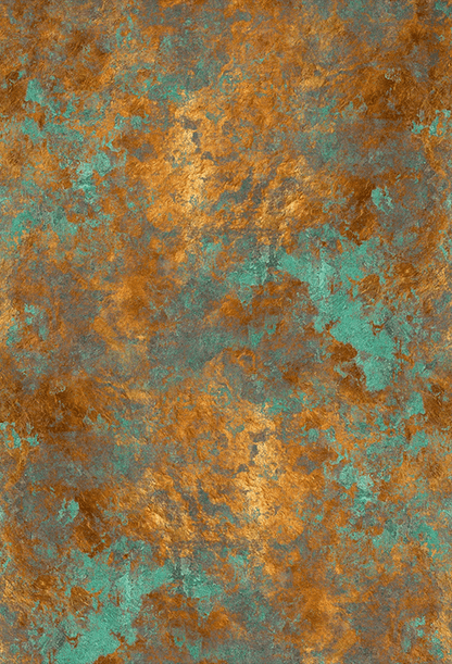 Abstract Verdigris Oxidized Copper Background Backdrop SBH0580