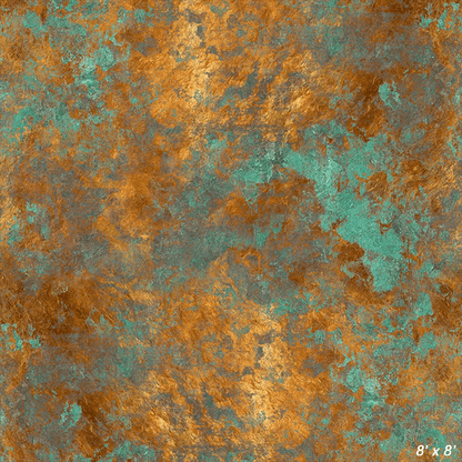 Abstract Verdigris Oxidized Copper Background Backdrop SBH0580