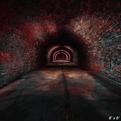 Long Underground Brick Tunnel Photography Backdrop SBH0585