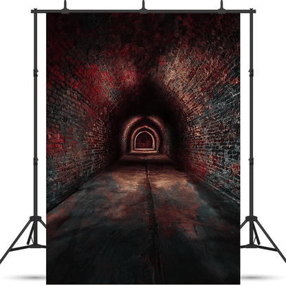 Long Underground Brick Tunnel Photography Backdrop SBH0585