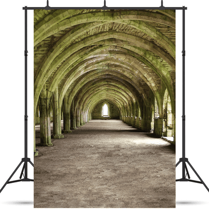 Monks Cellarium at Fountains Abbey Backdrop for Photo SBH0639