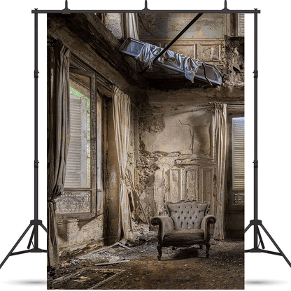 Deserted Old House Retro Photo Background Backdrop for Photo SBH0680