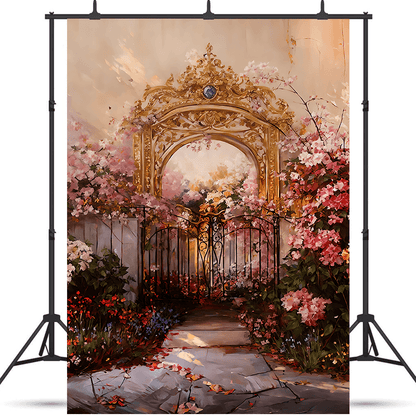 Retro Oil Painting Flowers Backdrop Photography Abstract Background SBH0683