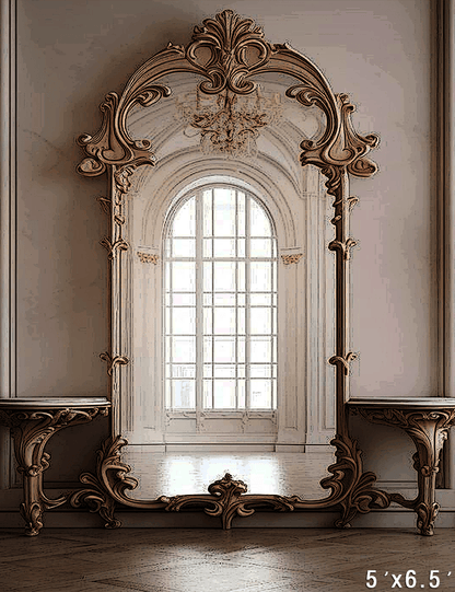 Renaissance Style Mirror With Window Backdrop for Photo SBH0712