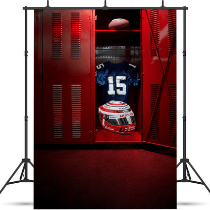 American Football Locker Room Sports Photography Backdrop SBH0721