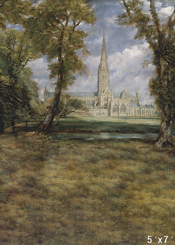 Salisbury Cathedral from the Garden Backdrop SBH0731