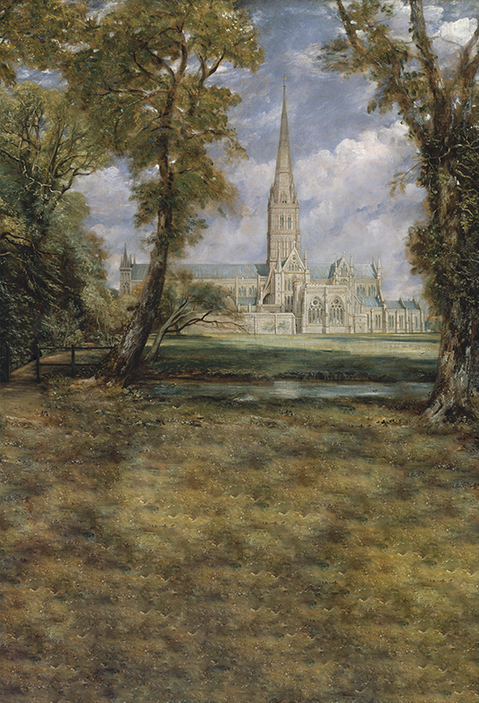 Salisbury Cathedral from the Garden Backdrop SBH0731