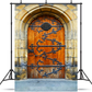 Medieval Ornate Wooden Door Photography Background SBH0752