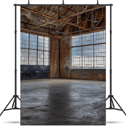 Abandoned Empty Factory Backdrop for Grunge Photography SBH0319