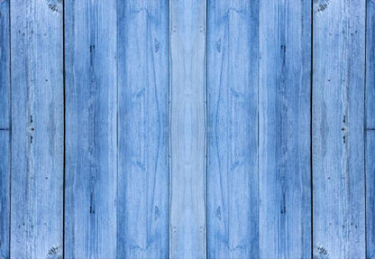 Blue Nature Wooden Floor Texture Backdrop for Photo Booth