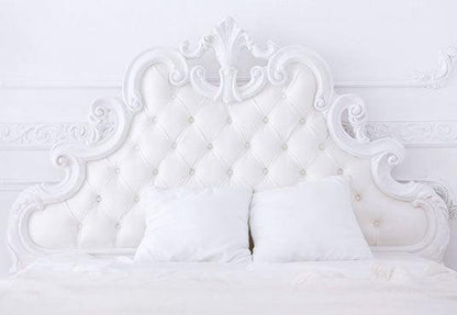 White Headboard Room Decor Backdrops