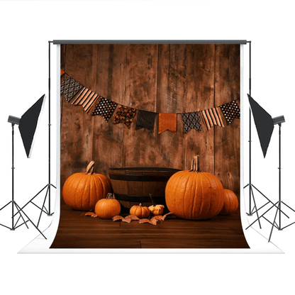 Halloween Pumpkin Moon Photography Backdrops