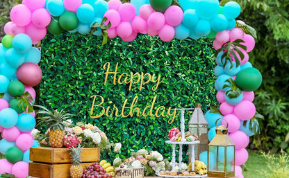 Fresh Green Leaves Photography Backdrop for Birthday Party