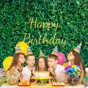 Fresh Green Leaves Photography Backdrop for Birthday Party