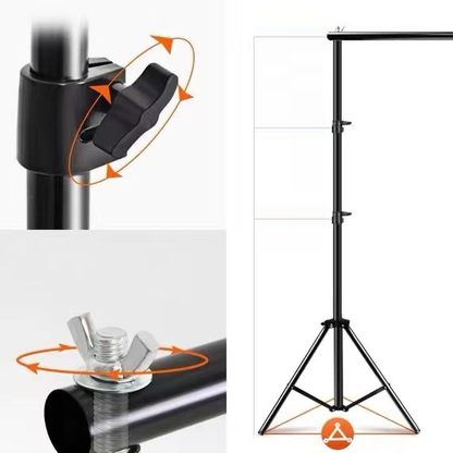 Height adjustable-Backdrop Stand Backdrop Support Stand Kit Portable Backdrop Frame