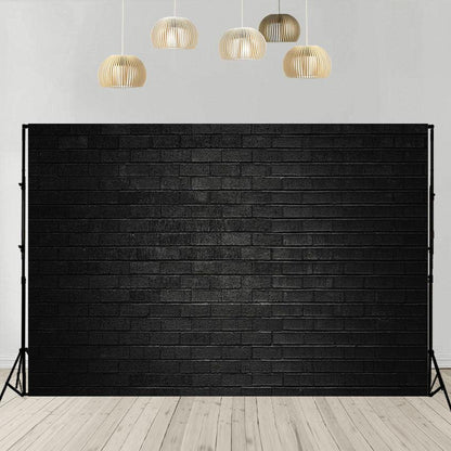 Abstract Black Brick Pattern Photography Backdrops for Picture