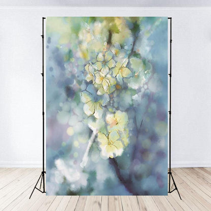 Abstract Floral Portrait Photography Backdrop for Studio