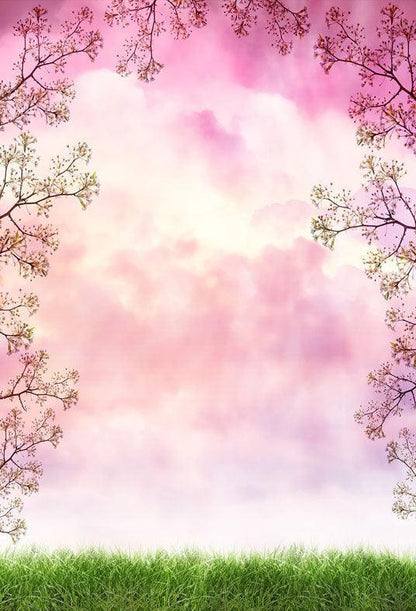 Spring Branches Pink Cloud Backdrops