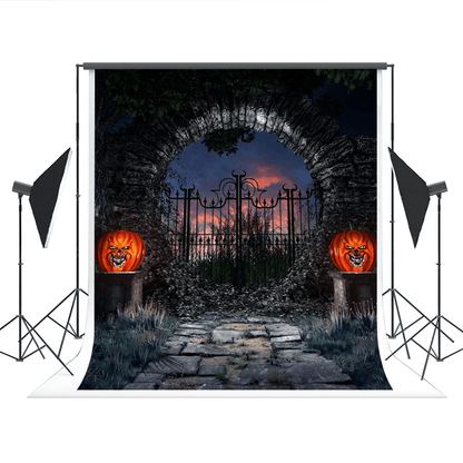 Hell Gate Scary of Night Halloween Backdrop for Photography Prop