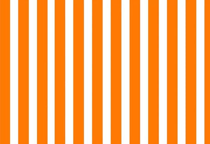 White and Orange Stripes Photo Studio Backdrops