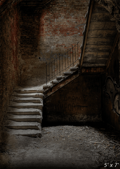 Historic Stairway Backdrop for Grunge Photography SBH0305