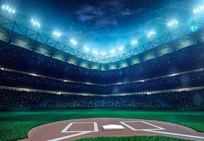 Night Stadium Backdrop Basketball Field Photography Background