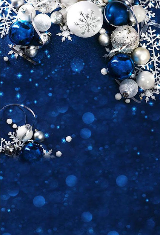 Buy Christmas Bokeh Glitter Jewelry Dark Blue Background Backdrop For ...