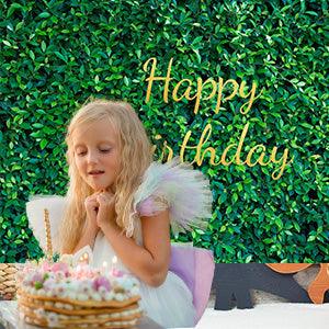 Fresh Green Leaves Photography Backdrop for Birthday Party