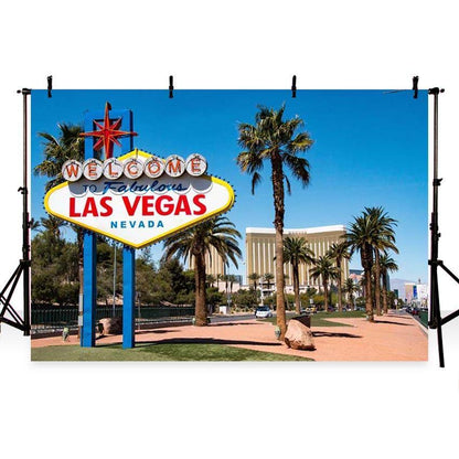 Mocsicka Las Vegas Theme Summer Beach Backdrop for Party Photography