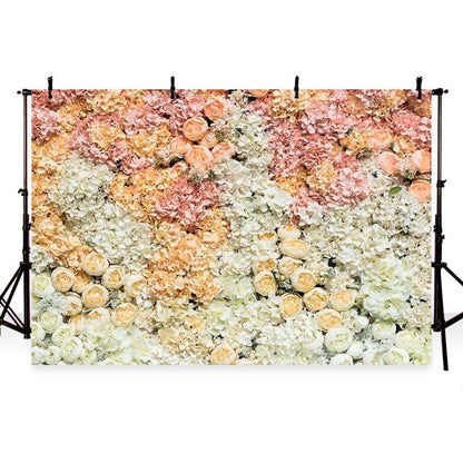 Wedding Valentine's Day Mother's Day Flower Wall Photography Backdrop