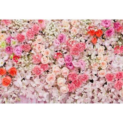 Colorful Flowers Wedding Valentine's Day Mother's Day Spring Floral Backdrops