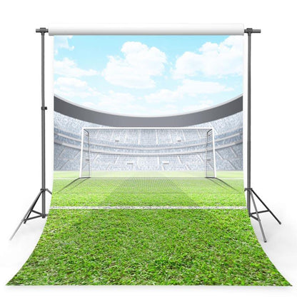 Football Field Backdrop Grassland Sports Stadium Background For Photography