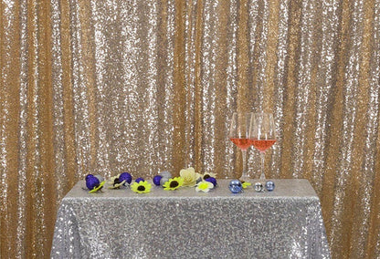 Champagne Sequins Fabric Photography Backdrop for Party