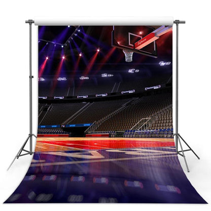 Night Stadium Backdrop Basketball Field Photography Background