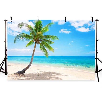 Seaside Beautiful Scenery Backdrop for Vocation Photography Background