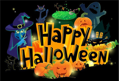 Happy Halloween Ghost Photo Backdrops