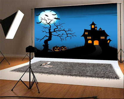 Black Castle Branches Photography Prop Backdrop