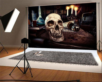 Halloween Skeleton Magic Photography Backdrop