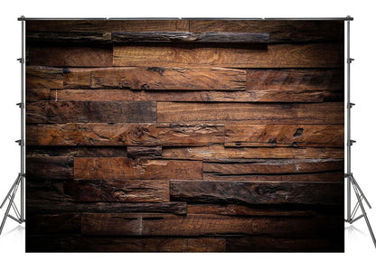 Dark Brown Wooden Backdrop Seamless for Party