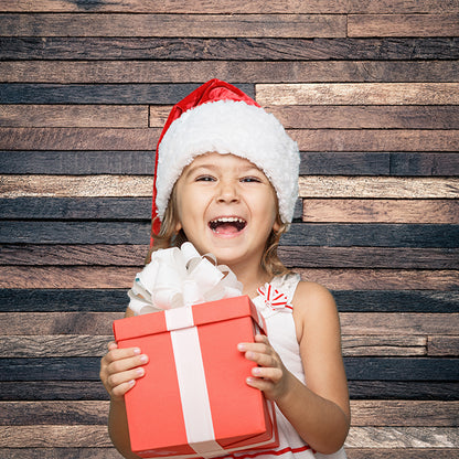 Dark Wooden Wall Backdrop for Photo Studio