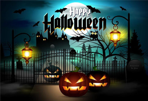 Buy Happy Halloween Door of hell Backdrops Online – Starbackdrop