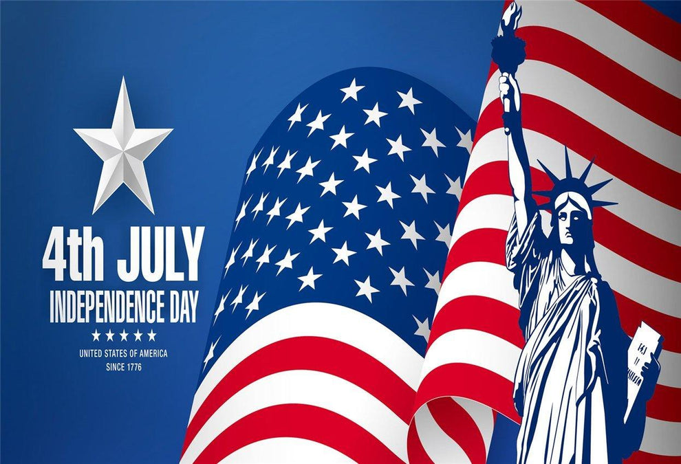 Buy 4th July Independence Day Flag Backdrop for Photography Online ...