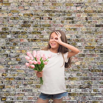 Graffiti Brick Wall Grey Backdrop for Photographers