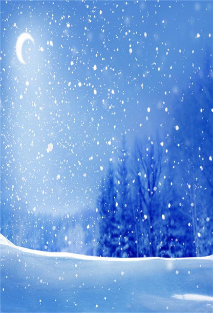 Night of Winter Christmas Photography Backdrop Prop